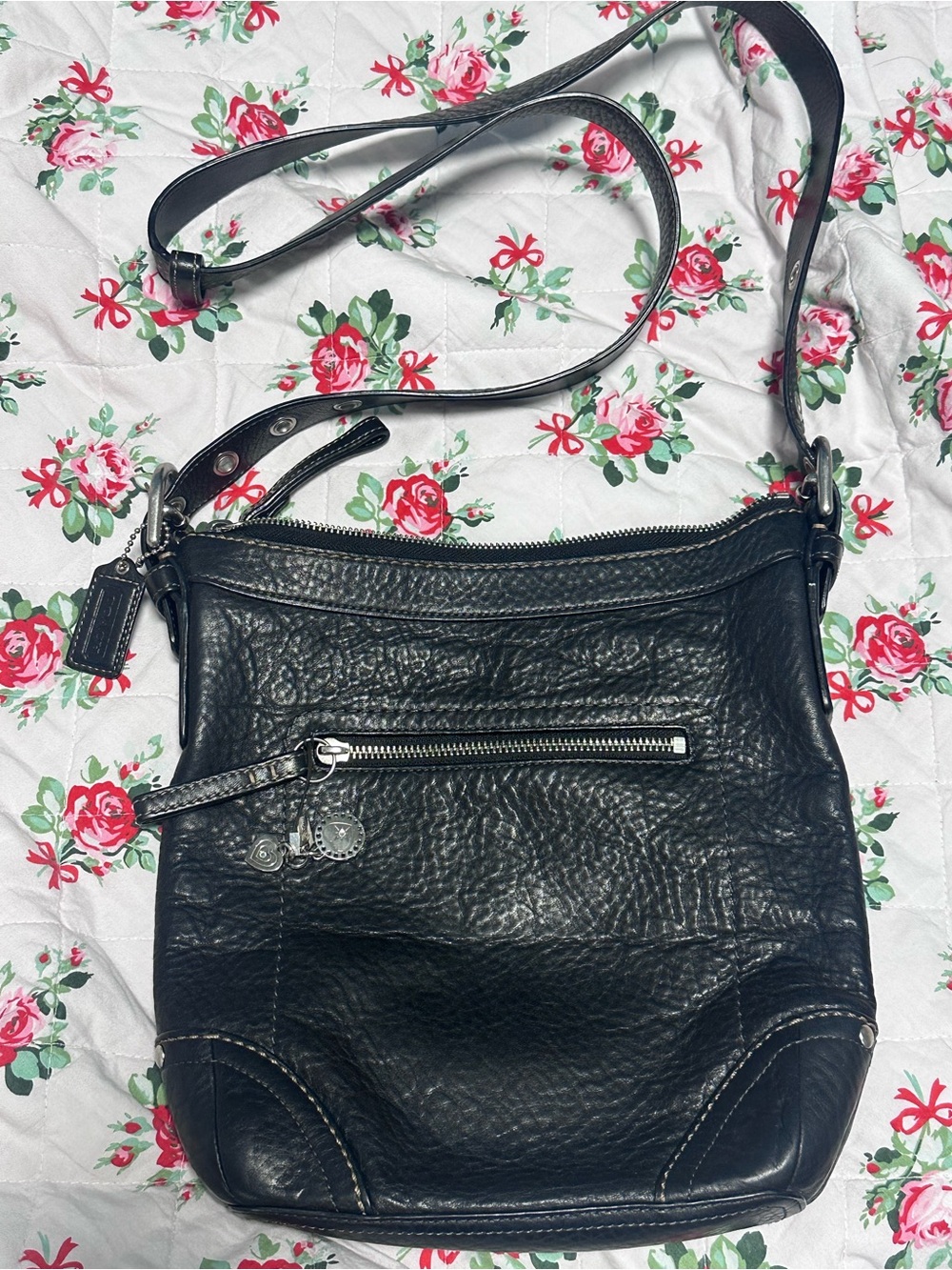 Coach Y2K pebbled leather crossbody bag